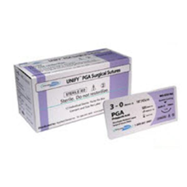 AD Surgical Suture 3-0 Polyglycolic Acid Fs-2 Unify Violet 18" Braid 12/Bx - M-G318R19
