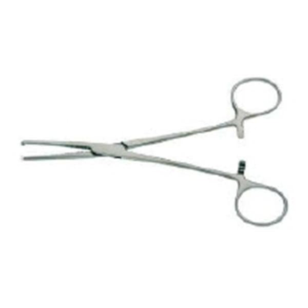 BR Surgical, Forcep Hemostatic Rochester-Ochsner 8" Curved 1X2 Teeth Steel Ea - FG12-32120