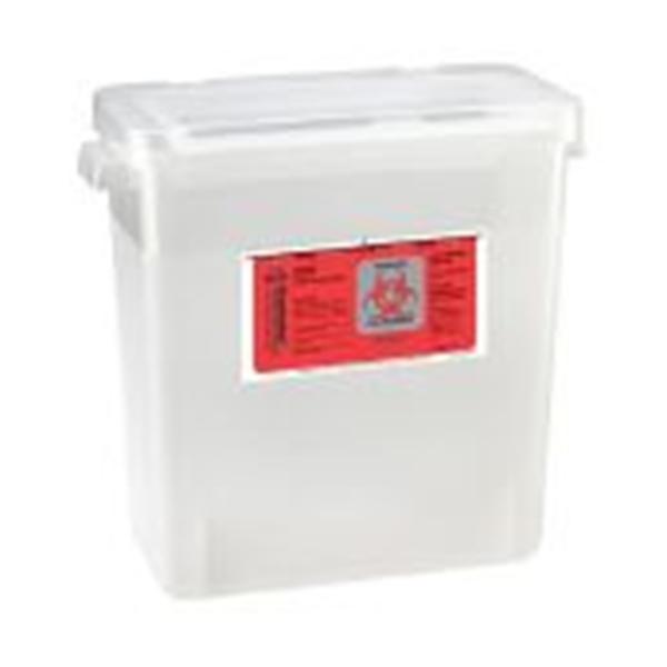 Bemis Healthcare Container Sharps Sentinel 3Gal Plastic Translucent Beige 12/Ca - 303 020