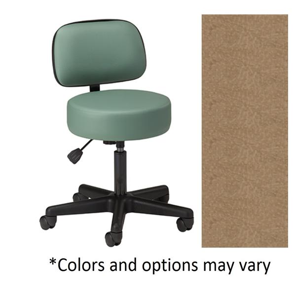 Clinton Industries. Stool Exam Standard Series Desert Tan 2.5 Cstr Backrest 5 Leg Ea - 2135-21DESERTTAN