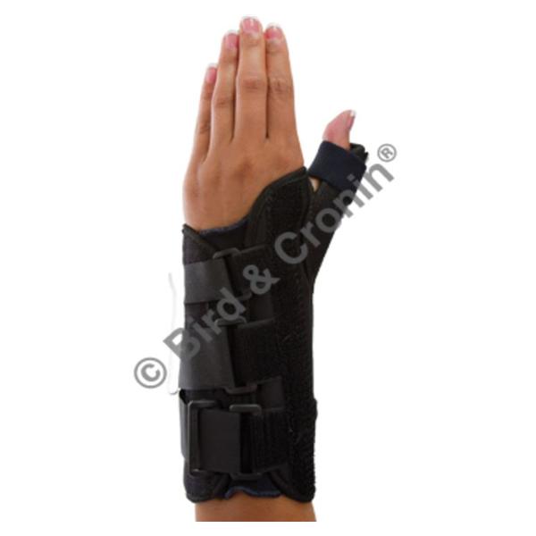 Bird & Cronin Brace Thumb Spica Primo Adult Wrist/Thumb Black Size 8" Large Left Ea - 8147374