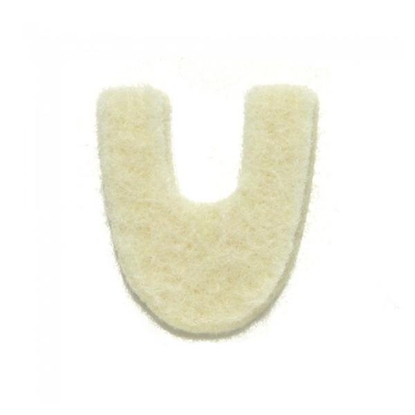 Econoline Products Pad Digit U Corn Felt 1X.75" 1/8" Thick White 100/Package - 1008496