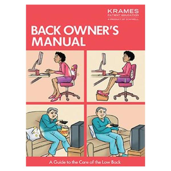 Krames Communications Booklet Educational Back Owner'S Manual Ea - 12051