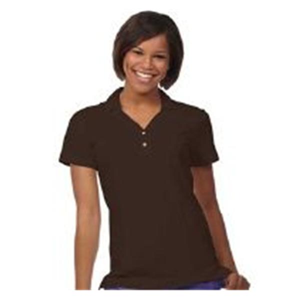 Fashion Seal Shirt Polo Cotton / Wickable Polyester Womens Espresso X-Large Ea - 64559-XL