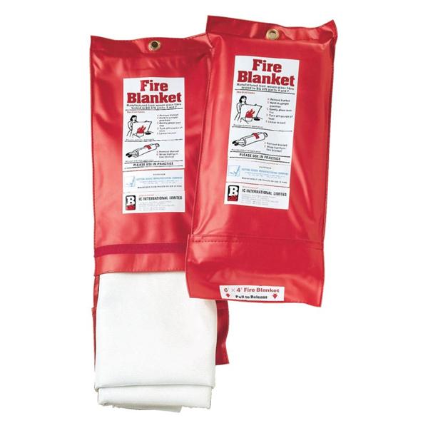 Cotton Goods Mfg Blanket Fire 6X4' Fiberglass White Ea - S47560B