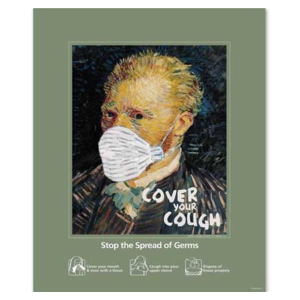 Marketlab Poster Educational Cover Your Cough Ea - 4427