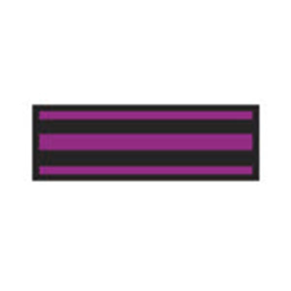 Aspen Surgical Tape Instrument Id Colortrack 8-1/2X11" Sheet/1/4" Flexible Black/Plum Stripe Ea - 153017EEA
