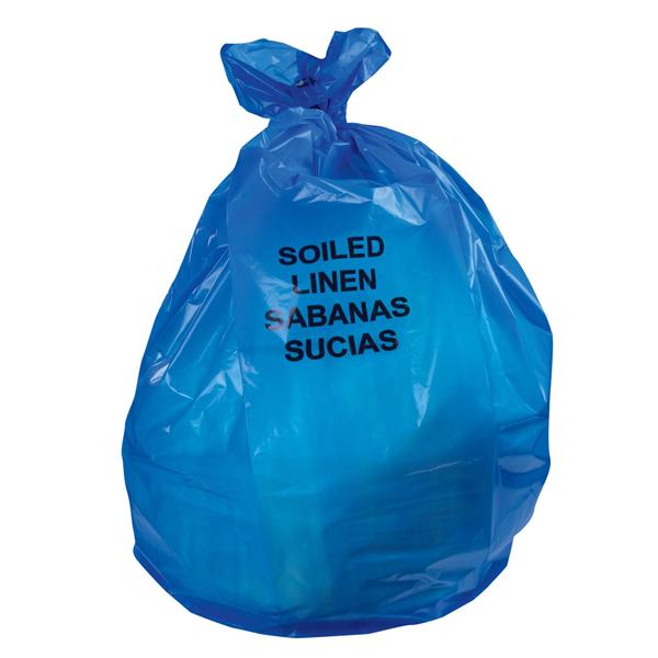 Heritage Bag Company Bag Laundry/Linen Soiled Linen Blue 37X50" 44Gal Lldpe 1-3/10Mil 150/Case - A7450PX