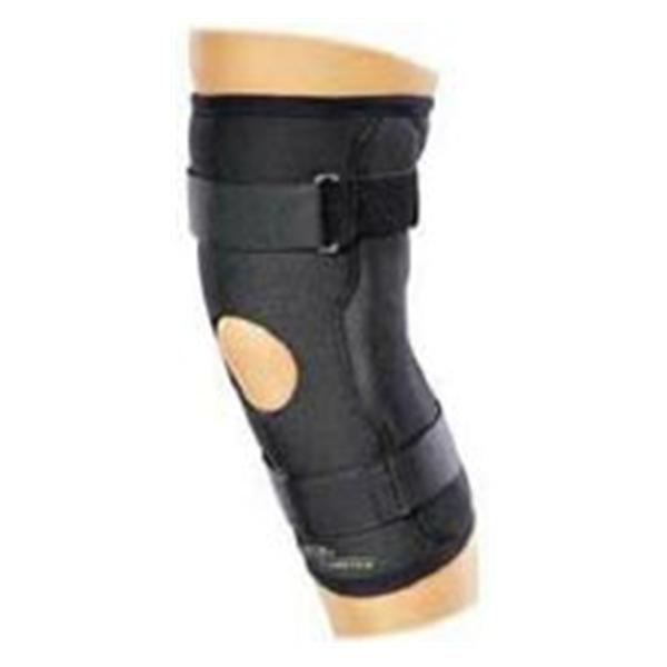 DJO Brace Wraparound Economy Adult Knee Drytex Black Size Large Ea - 11-0670-4-0071