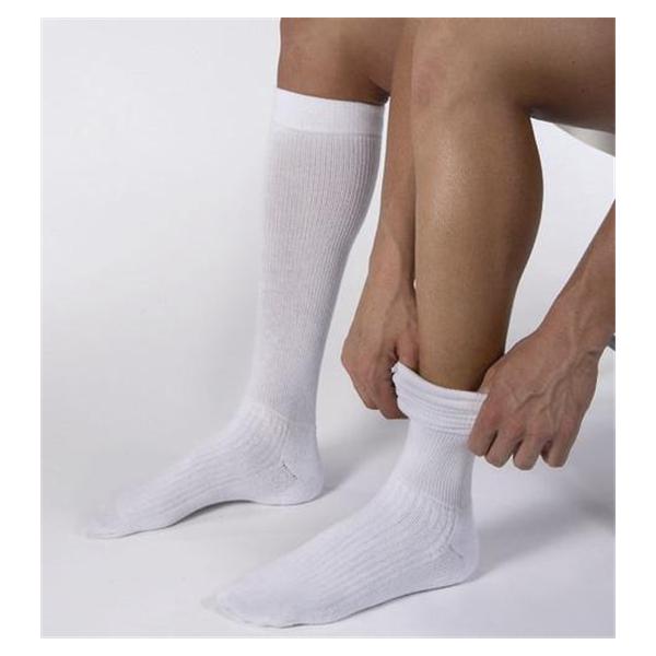 BSN Medical Socks Compression Knee High Knee Activewear Unisex White Size Medium 1/Pr - 110052