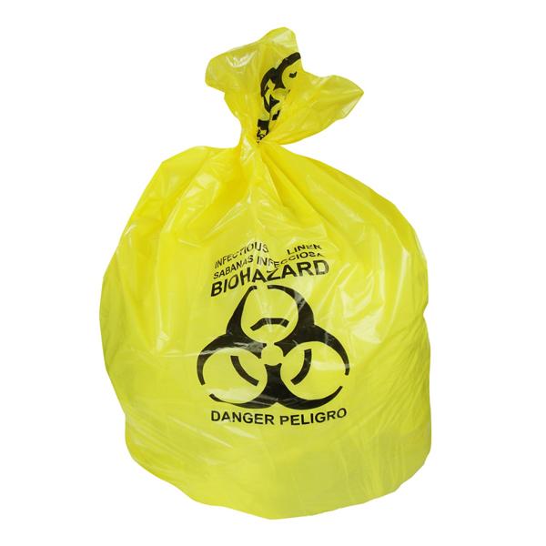 Heritage Bag Company Bag Biohazard 37X50" 44Gal Twst Tie Ldpe Ylw 1-3/10Mil Symbl Ns 150/Case - A7450PY