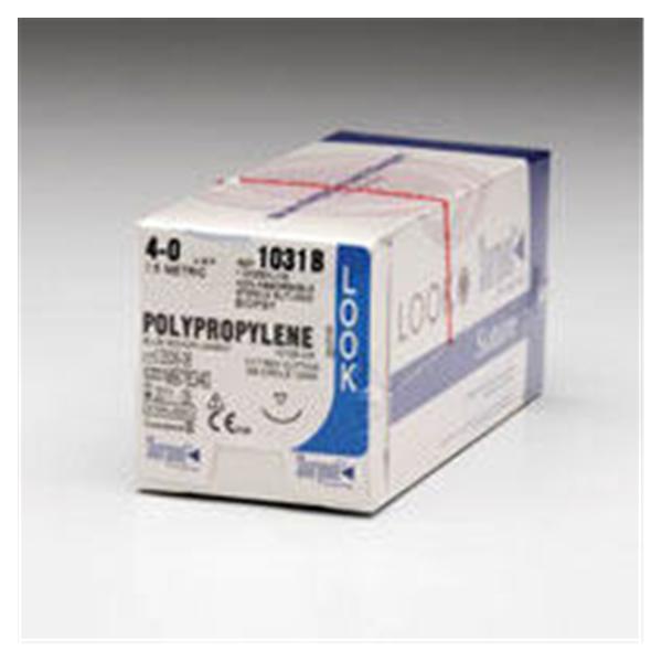 Look/Div Surgical Specialties Suture 10-0 Pp Drm5/Drm5 Sharpoint Blue 2" Double Arm Monofilament 12/Bx - J2560N