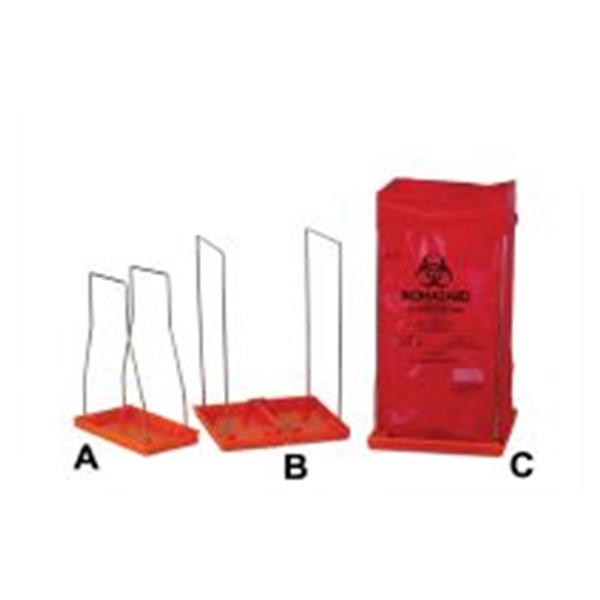 Bel-Art Products Holder Biohazard Clavies 14X14X21-1/2" Ss/Pp Orange Atoclv Medium Each - F131920002