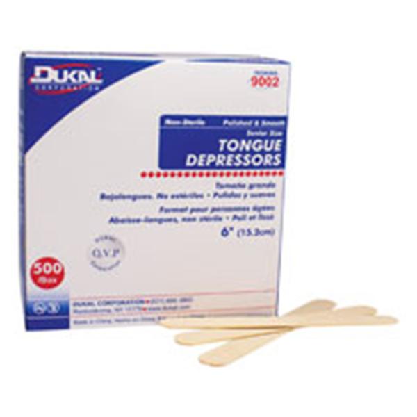 Dukal Corporation Tongue Depressor Wood Non Sterile Senior 5000/Ca - 9002