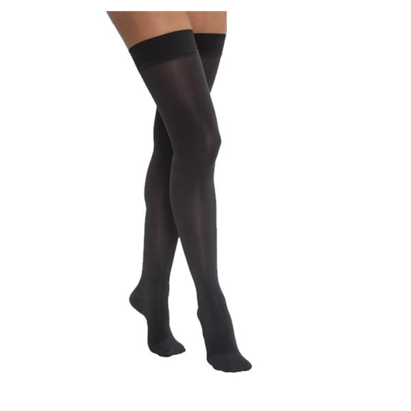 BSN Medical Stocking Compression Opaque Thigh High Closed Toe Small Classic Black 1/Pr - 115144