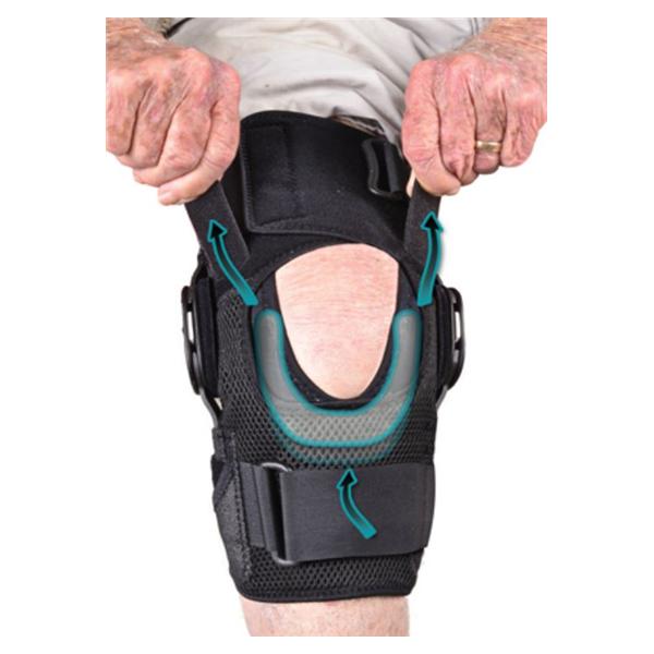Hely & Weber Brace Support Global Knee Knee Lycra Black Size Large Universal Ea - 7640LG