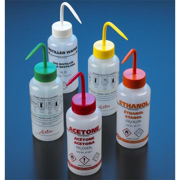 Globe Scientific Bottle Wash Ldpe 500Ml White 5/Bx - WGW601PML-GHS