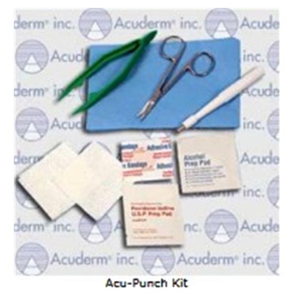 Acuderm Biopsy Punch Dermal Acu-Punch Pk420Plus 4Mm Kit Ss Bld Disp Strl 20/Bx - 0814-9514