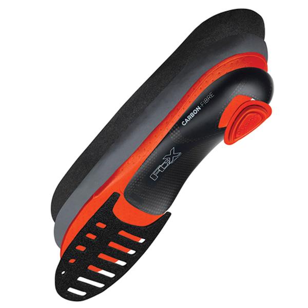FCX Global Inc Insole Carbon Pro Insite Women 5-6.5 Black/Orange 1/Pr - Insite-CP-02