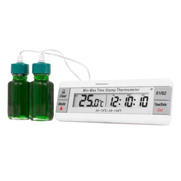 Control 3 Traceable Dual Sensor Thermometer Abs Plastic -50 To 70°C Ea - 4306