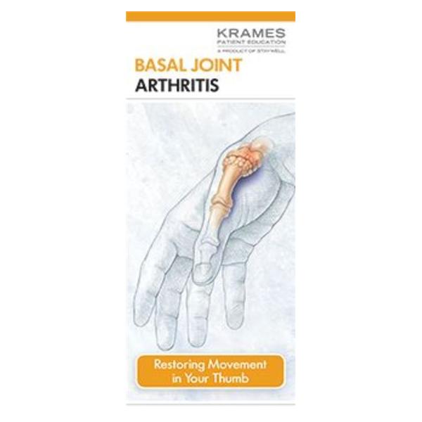 Krames Communications Brochure Educational Basal Joint Arthritis 50/Pk - 940352