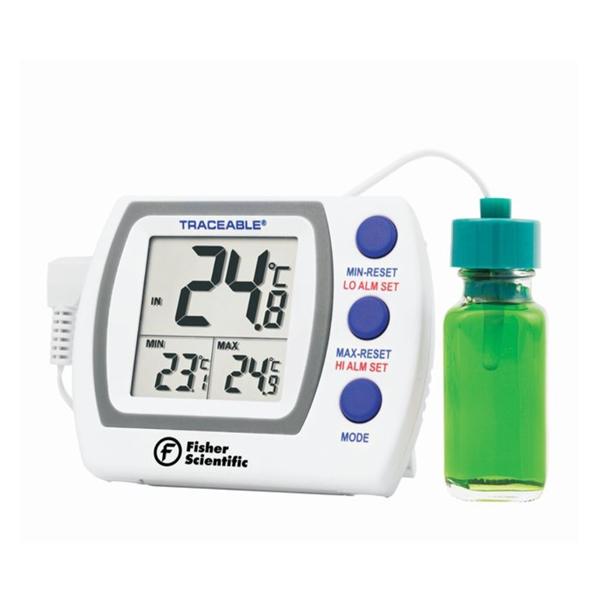 Fisher Scientific Co. Thermometer Laboratory Traceable -50-70C/-58-158F Lcd Dgt Dspl 1 Btl Prb 2.5 Ea - 666423