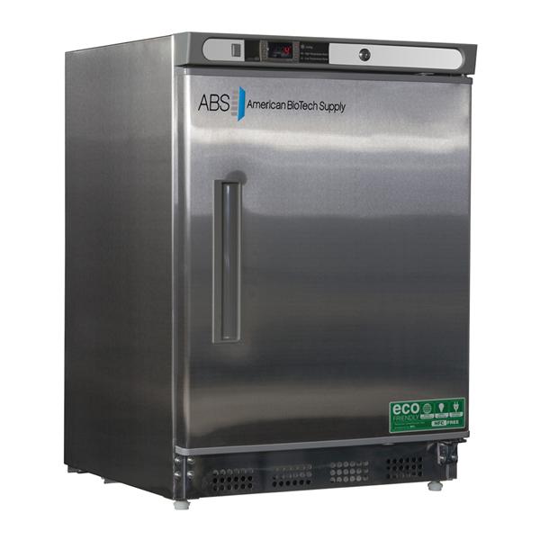 American BioTech Supply(ABS) Refrigerator Laboratory Premier 4.5 Cu Ft 1 Door 2 To 8C Manual Defrost Ea - UCBI0404SS