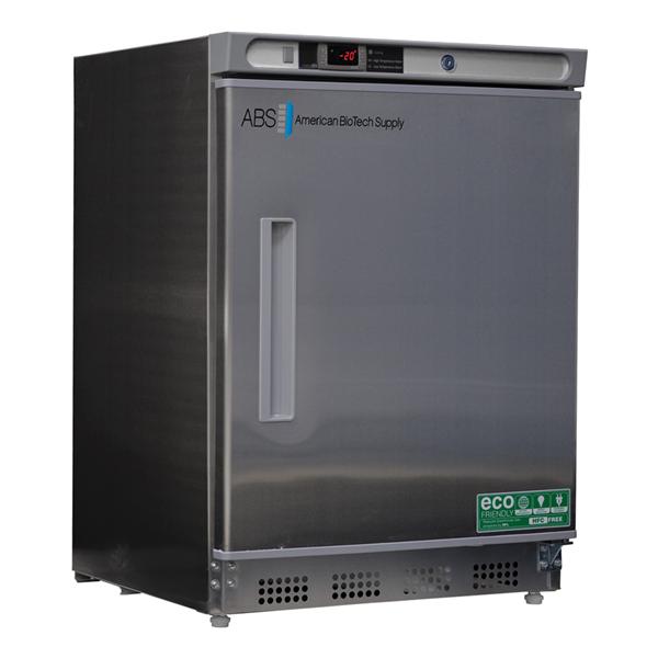 American BioTech Supply(ABS) Freezer Laboratory Premier 4.2 Cu Ft 1 Solid Swing Door -15 To -25C Mnl Dfrst Ea - UCBI0420SS