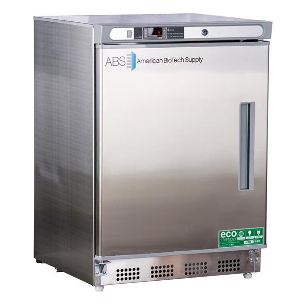 American BioTech Supply(ABS) Refrigerator Laboratory Premier 4.5 Cu Ft 1 Door 2 To 8C Manual Defrost Ea - UCBI0404SSLH