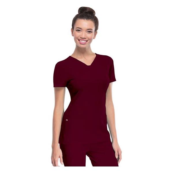 HeartSoul Shirt Scrub Heartsoul 20710 Womens Small Wine Ea - 20710-WINH-S