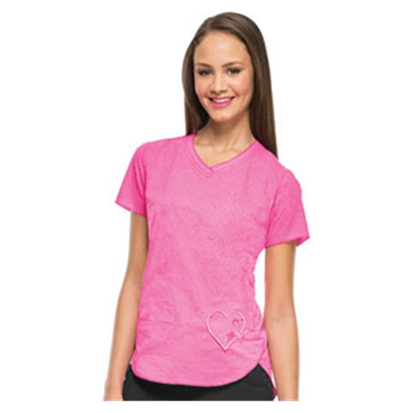 HeartSoul Scrub Top 100% Cotton Heartsoul Pink 2X Large Ea - 20976PNKH2X