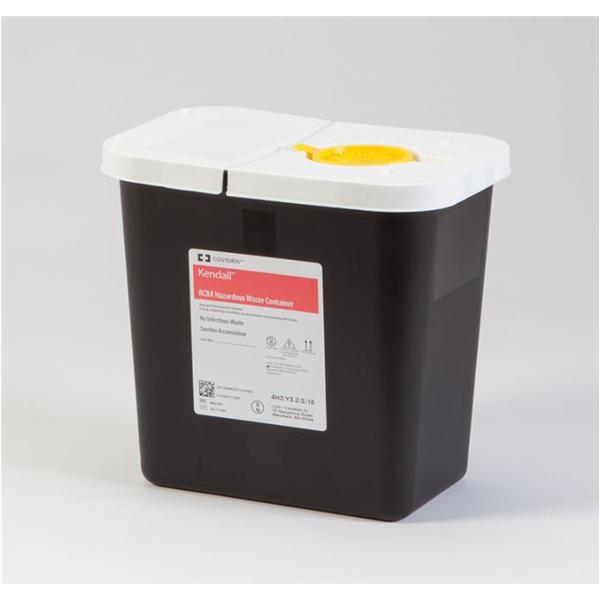 Medtronic MITG-Covidien Container Biohazard Plastic 2Gal Black/White Each - 17816