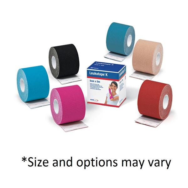 BSN Medical Tape Athletic Leukotape K Rayon 2X5.4Yds Black 5/Pk - 7297823