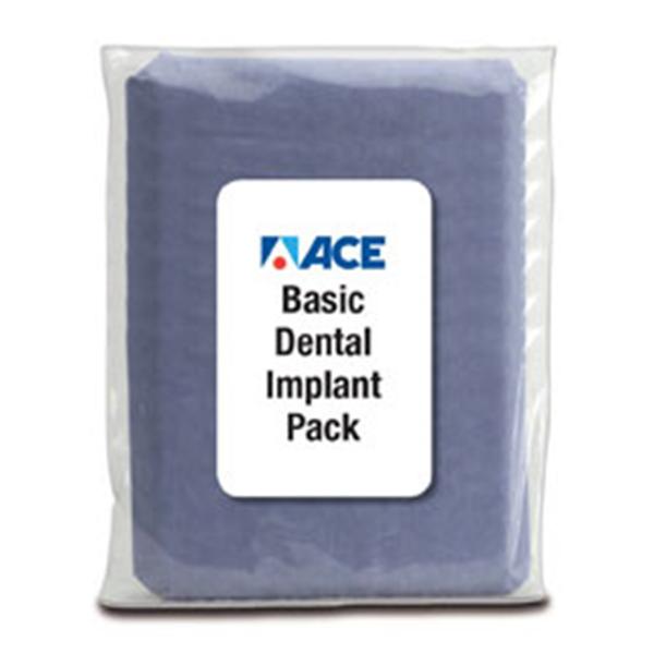 ACE Surgical Supply Pack Dental Implant Basic With Split Sheet 78X110"/Half Sheets Each - 33144