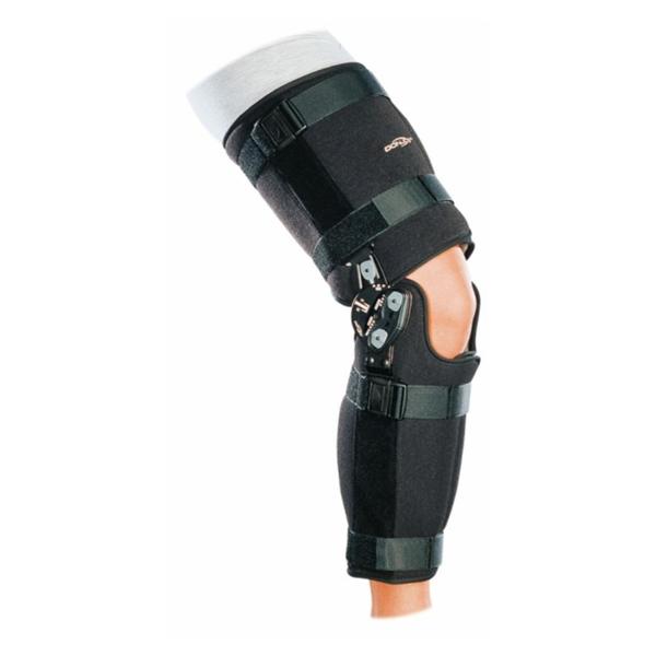 DJO Brace Rehab/Post-Op Fast Fit Trom Adult Knee Black Size Medium Ea - 110842306000
