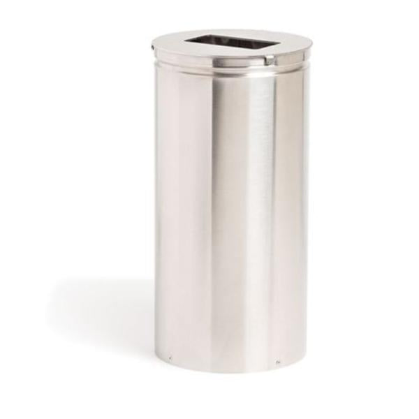 Marketlab Can Trash Stainless Steel Lid Silver Ea - 17233