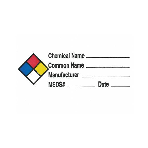Grainger Label Chemical Osha 250/Rl - 10Y371