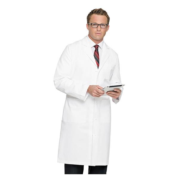Landau Uniforms Lab Coat Jacket Mens White Ea - 3138-WWF-34