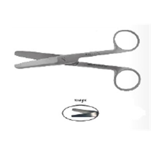 BR Surgical, Scissors Operating 7-1/4" Blunt/Blunt Smooth Straight Stainless Steel Ea - BR08-10218
