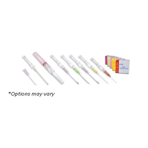 Exel International Catheter Iv Safelet Safety 20Gx1" 20X1" W/ Fltr Pink 50/Box, 4 Bx/Ca - 26741