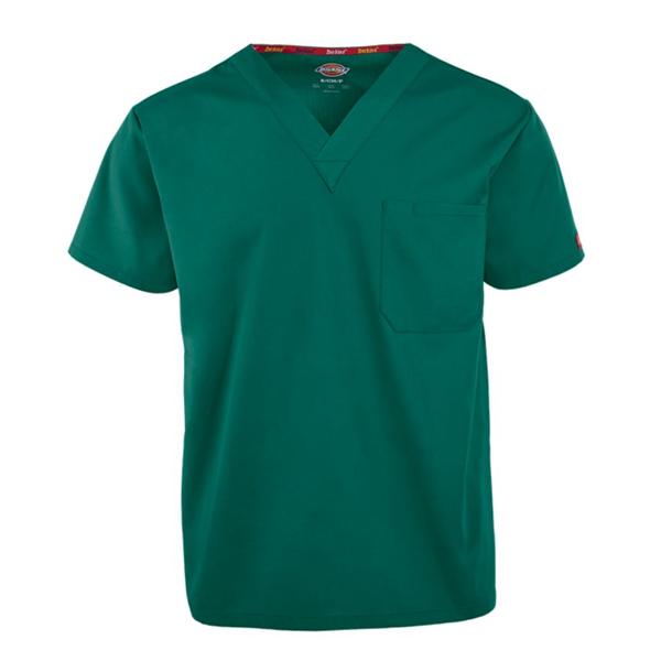Dickies Shirt Scrub Dickies 83706 2X Large Hunter Green Ea - 83706-2X-HGR