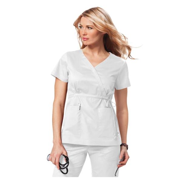 koi Design Shirt Scrub 137 Katelyn Medium White Ea - 137-001-M