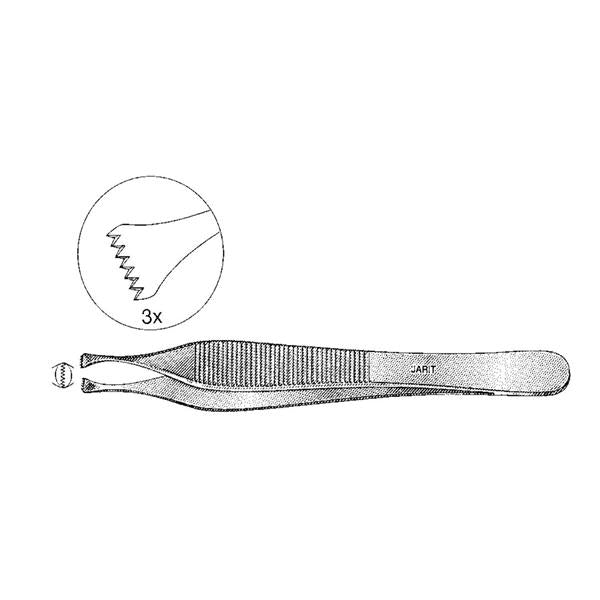 Integra Miltex Inc Forcep Tissue Beasley-Babcock 4-7/8" 6X7 Teeth Ea - 130262