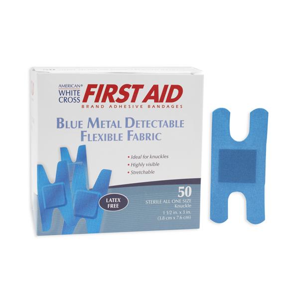 Dukal Corporation Bandage Metal Detectable Fabric 1-1/2X3" Blue 1800/Case - 1637025