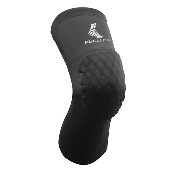 Mueller Sports Medicine Diamond Pad Protective/Compression Extended Knee Strtch Fbrc Blk Sz X-Large 1/Pr - 58204