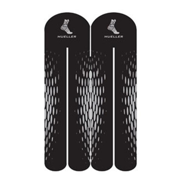 Mueller Sports Medicine Tape Kinesiology Easyfit 100% Cotton Pre Cut Adhesive White/Black Each - 23581