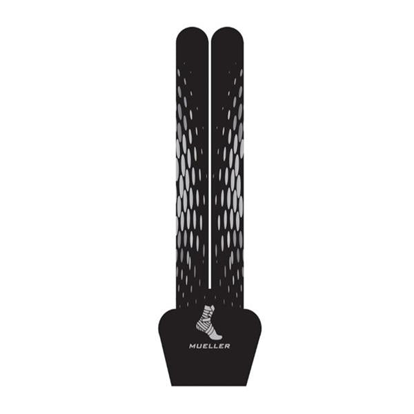 Mueller Sports Medicine Tape Kinesiology Easyfit 100% Cotton Pre Cut Adhesive White/Black Ea - 23583