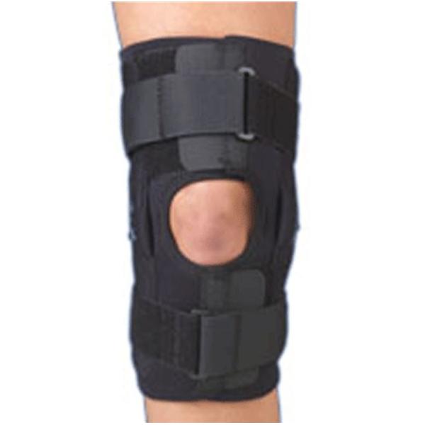 Medical Specialties Brace Hinged Knee Neoprene Black Size X-Large Ea - 117016