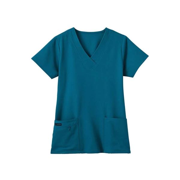Jockey (TM) Scrubs Shirt Scrub Jockey 2206 X-Small Caribbean Blue Ea - 2206-080-XS