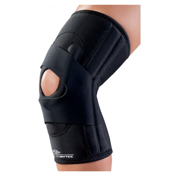 DJO Brace Support Lateral "J" Adult Patellar Knee Drytex Black Size Large Right Ea - 11-0777-4